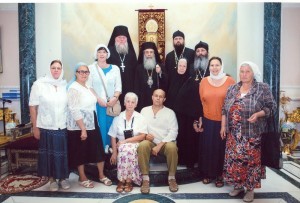 Встреча амурских паломников с иерусалимским патриархом