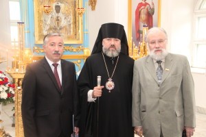 Епископ Лукиан, глава Избиркома Владимир Чуров
