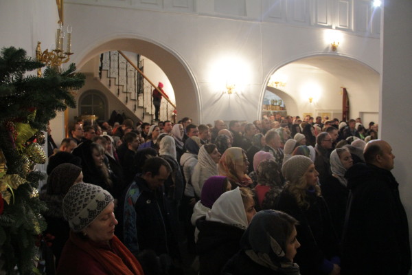 Рождественская служба в кафедральном соборе Благовещенска, январь 2015 г.