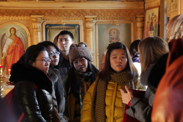 Экскурсия для китайских студентов. Январь 2015 г.
