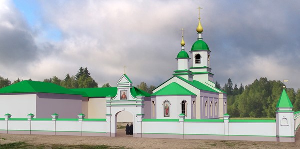 Освящение храма в Среднебелой-А4